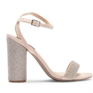 Wild Diva Isabel Embellished Nude Heel